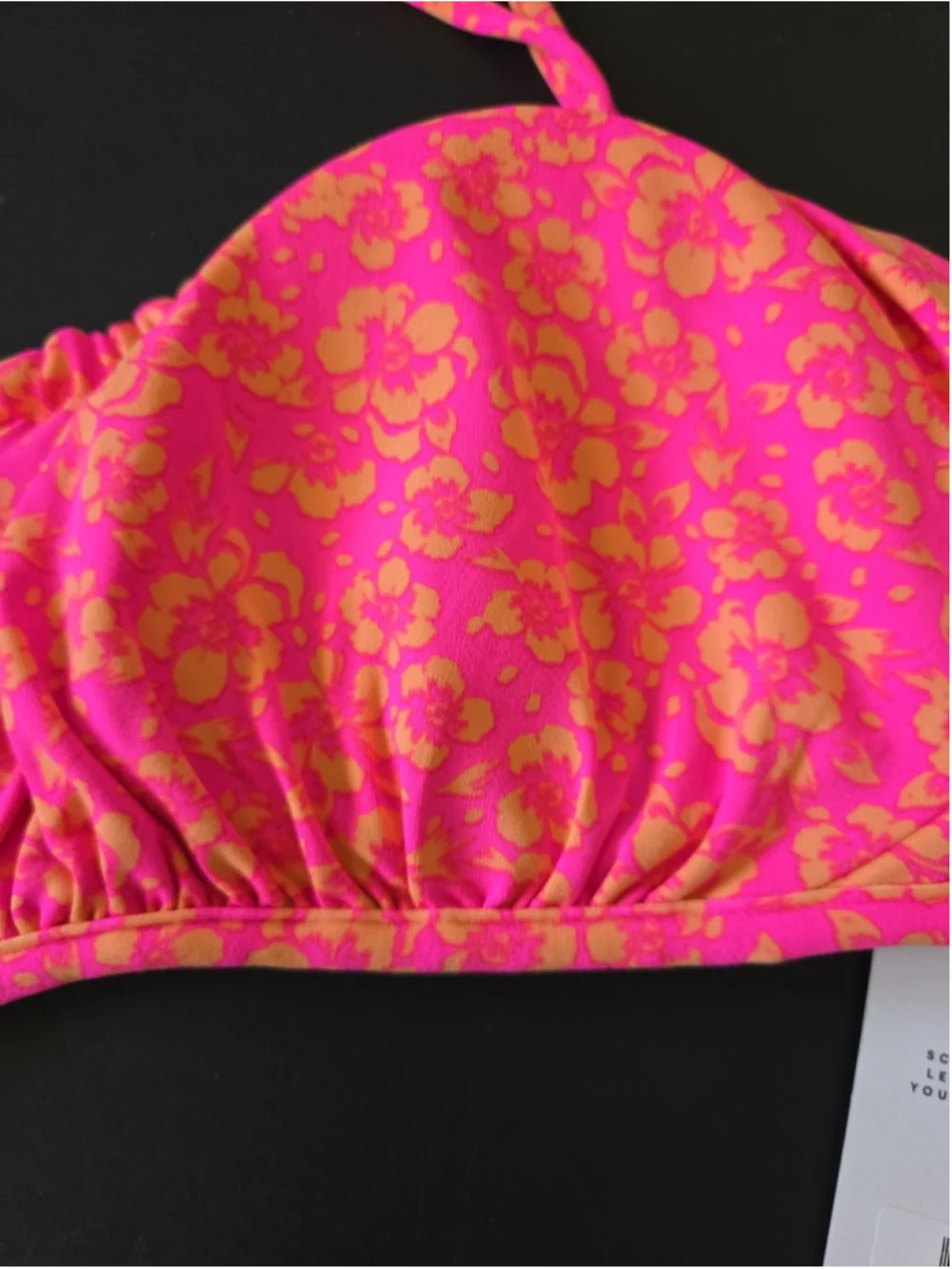Maaji Women’s Swimwear Top XL Reversible NWT Pink Orange Black Gold (D-09)